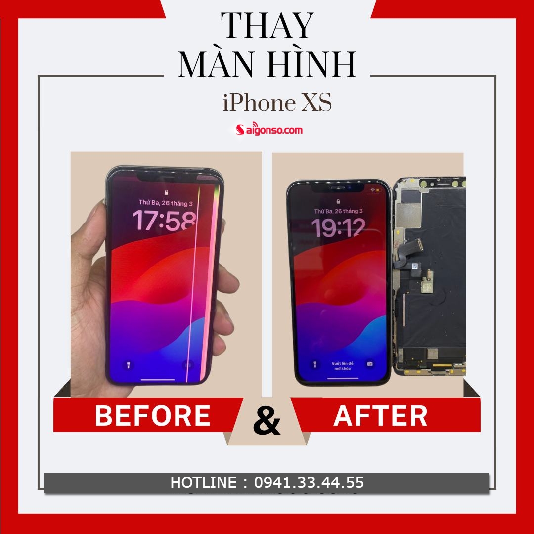 thay màn hình iphone xs
